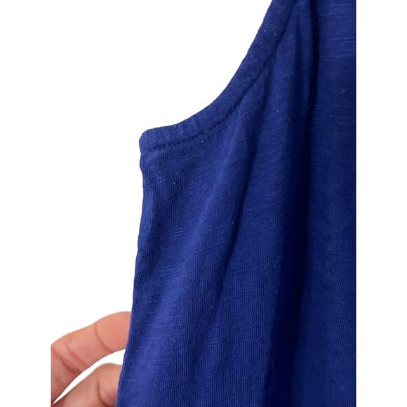 Lilly Pulitzer Essie Dress Twilight Blue Women's Size Large Cotton Minor Piling - Picture 9 of 9